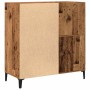 Furniture for records made of aged engineered wood 84.5x38x89 cm by , CD and DVD storage - Ref: Foro24-857173, Price: 92,70 €...