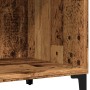 Furniture for records made of aged engineered wood 84.5x38x89 cm by , CD and DVD storage - Ref: Foro24-857173, Price: 92,70 €...