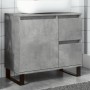 Engineered wood gray concrete sink cabinet 65x33x60 cm | Foro24|Onlineshop| Casa, Jardín y Más Foro24.es