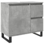 Mueble de lavabo madera ingeniería gris hormigón 65x33x60 cm de , Muebles de baño - Ref: Foro24-857228, Precio: 69,61 €, Desc...