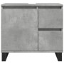 Mueble de lavabo madera ingeniería gris hormigón 65x33x60 cm de , Muebles de baño - Ref: Foro24-857228, Precio: 69,61 €, Desc...