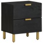 Solid black mango wood bedside table 40x33x46 cm | Foro24|Onlineshop| Casa, Jardín y Más Foro24.es