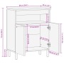 Schwarzer Schrank aus Holzwerkstoff 60x33x75 cm | Foro24|Onlineshop| Casa, Jardín y Más Foro24.es