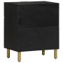 Black engineered wood bedside table 50x33x60 cm by , Nightstands - Ref: Foro24-4017659, Price: 99,67 €, Discount: %