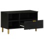 Engineered wood TV stand in black, 80x33x46 cm | Foro24|Onlineshop| Casa, Jardín y Más Foro24.es