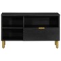 Engineered wood TV stand in black, 80x33x46 cm | Foro24|Onlineshop| Casa, Jardín y Más Foro24.es