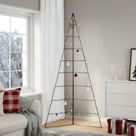 Black metal Christmas tree decoration 210 cm by , Christmas trees - Ref: Foro24-4018960, Price: 87,45 €, Discount: %