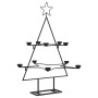 Black metal Christmas tree decoration 75 cm by , Christmas trees - Ref: Foro24-4018962, Price: 45,57 €, Discount: %