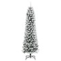 Narrow artificial Christmas tree with PVC and PE snow 210 cm by , Christmas trees - Ref: Foro24-4019688, Price: 84,64 €, Disc...