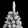 Narrow artificial Christmas tree with PVC and PE snow 210 cm by , Christmas trees - Ref: Foro24-4019688, Price: 84,64 €, Disc...