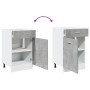 Armario inferior cajón contrachapada gris hormigón 50x46x81,5cm de , Armarios de cocina - Ref: Foro24-856085, Precio: 68,76 €...