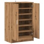 Mueble zapatero madera ingeniería roble artisan 60x35x92 cm de , Zapateros y organizadores de calzado - Ref: Foro24-856699, P...