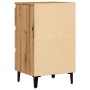 Bedside table with artisan oak metal legs 40x35x69 cm by , Nightstands - Ref: Foro24-856426, Price: 72,15 €, Discount: %