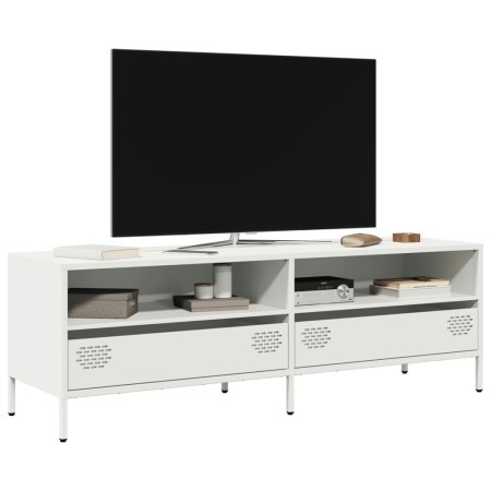 Mueble para TV acero laminado en frío blanco 135x39x43,5 cm de , Muebles TV - Ref: Foro24-851339, Precio: 197,28 €, Descuento: %