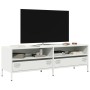 TV-Möbel aus kaltgewalztem weißem Stahl 135x39x43,5 cm von , TV-Möbel - Ref: Foro24-851339, Preis: 197,28 €, Rabatt: %