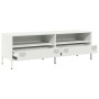 TV stand made of cold-rolled white steel 135x39x43.5 cm by , TV Furniture - Ref: Foro24-851339, Price: 197,28 €, Discount: %