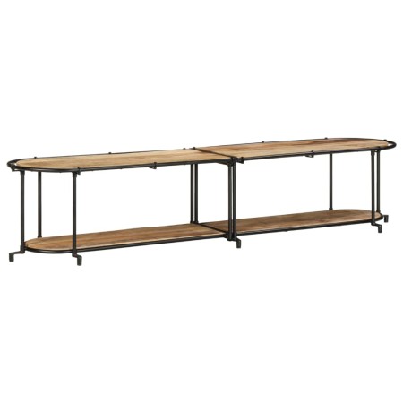 Massives TV-Möbel aus grobem Mangoholz 200x42x40 cm von , CD- und DVD-Speicher - Ref: Foro24-4013494, Preis: 186,04 €, Rabatt: %