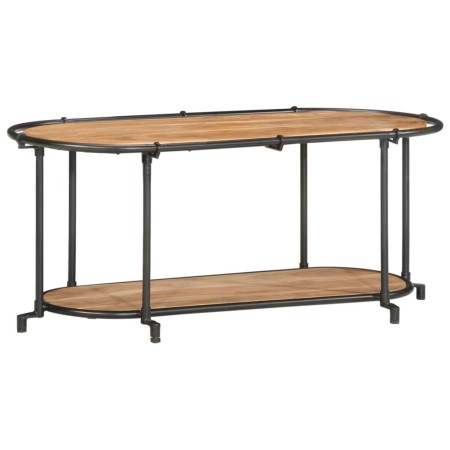 Massives TV-Möbel aus Akazienholz, 100x42x40 cm. von , CD- und DVD-Speicher - Ref: Foro24-4013489, Preis: 111,20 €, Rabatt: %