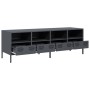 TV stand made of cold-rolled anthracite steel, 135x39x43.5 cm by , TV Furniture - Ref: Foro24-851330, Price: 233,87 €, Discou...