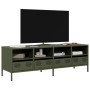 TV stand made of cold-rolled steel in olive green, measuring 135x39x43.5 cm. | Foro24|Onlineshop| Casa, Jardín y Más Foro24.es