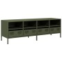 TV stand made of cold-rolled steel in olive green, measuring 135x39x43.5 cm. | Foro24|Onlineshop| Casa, Jardín y Más Foro24.es