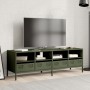 Mueble TV acero laminado en frío verde oliva 135x39x43,5 cm de , Muebles TV - Ref: Foro24-851332, Precio: 233,87 €, Descuento: %