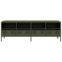 TV stand made of cold-rolled steel in olive green, measuring 135x39x43.5 cm. | Foro24|Onlineshop| Casa, Jardín y Más Foro24.es