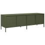 TV stand made of cold-rolled steel in olive green, measuring 135x39x43.5 cm. | Foro24|Onlineshop| Casa, Jardín y Más Foro24.es