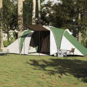 Family dome tent for 6 people, waterproof, green