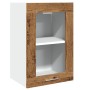 Armario vitrina colgante madera envejecida 40x31x60 cm de , Armarios de cocina - Ref: Foro24-856098, Precio: 51,99 €, Descuen...