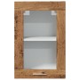 Armario vitrina colgante madera envejecida 40x31x60 cm de , Armarios de cocina - Ref: Foro24-856098, Precio: 51,99 €, Descuen...