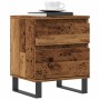 Mesita de noche madera ingeniería madera envejecida 40x35x50 cm de , Mesitas de noche - Ref: Foro24-857436, Precio: 64,02 €, ...