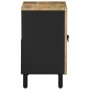 Armario de lavabo de baño madera maciza mango negro 62x33x58 cm de , Muebles de baño - Ref: Foro24-4018647, Precio: 94,63 €, ...