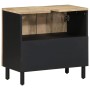 Massives Mangoholz-Badwaschtischschrank in Schwarz 62x33x58 cm | Foro24|Onlineshop| Casa, Jardín y Más Foro24.es