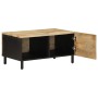 Mesa de centro madera maciza de mango rugosa negro 80x50x40 cm | Foro24|Onlineshop| Casa, Jardín y Más Foro24.es