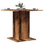 Mesa de comedor madera de ingeniería envejecida 80x80x75 cm de , Mesas de cocina y de comedor - Ref: Foro24-855810, Precio: 6...