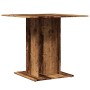 Aged engineered wood dining table 80x80x75 cm by , Kitchen and dining tables - Ref: Foro24-855810, Price: 68,59 €, Discount: %