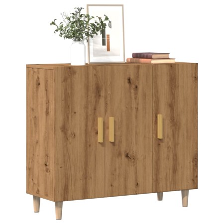 Aparador de madera de ingeniería roble artisan 90x34x80 cm | Foro24|Onlineshop| Casa, Jardín y Más Foro24.es