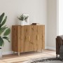 Engineered wood oak artisan sideboard 90x34x80 cm | Foro24|Onlineshop| Casa, Jardín y Más Foro24.es