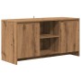 Handcrafted oak engineered wood TV stand 102x37.5x52.5cm | Foro24|Onlineshop| Casa, Jardín y Más Foro24.es