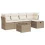 Garden sofa set with 6-piece synthetic rattan beige cushions | Foro24|Onlineshop| Casa, Jardín y Más Foro24.es