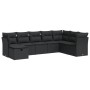 Garden sofa set with 8 pieces of black synthetic rattan and cushions. | Foro24|Onlineshop| Casa, Jardín y Más Foro24.es