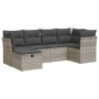 Garden sofa set 6 pieces and gray synthetic rattan cushions | Foro24|Onlineshop| Casa, Jardín y Más Foro24.es