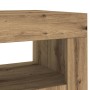 Aparador luces LED madera ingeniería roble artisan 80x35x75 cm de , Aparadores - Ref: Foro24-856362, Precio: 103,58 €, Descue...