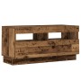 TV stand with LED lights, aged engineered wood, 80x35x40 cm | Foro24|Onlineshop| Casa, Jardín y Más Foro24.es