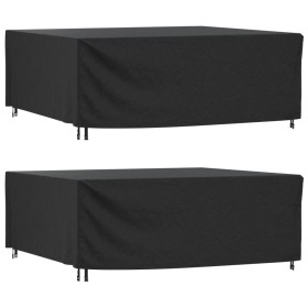 Cubiertas muebles jardín 2 uds impermeable 420D 250x210x90 cm de , Fundas para muebles de jardín - Ref: Foro24-3196428, Preci...