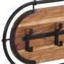 Wall-mounted coat rack with 5 solid mango wood hooks by , Hat and coat racks - Ref: Foro24-4013507, Price: 60,05 €, Discount: %