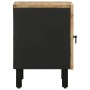 Mesita de noche madera maciza mango rugosa negro 40x33,5x46 cm | Foro24|Onlineshop| Casa, Jardín y Más Foro24.es