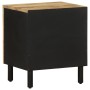 Solid rough black mango wood bedside table 40x33.5x46 cm | Foro24|Onlineshop| Casa, Jardín y Más Foro24.es