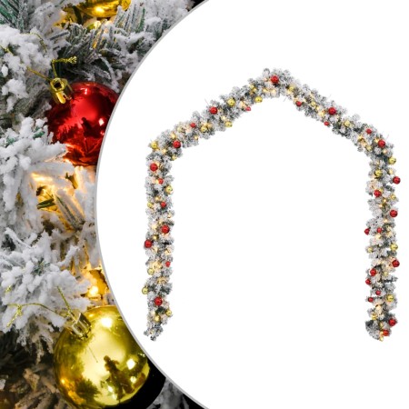 Guirnalda de Navidad con bolas y luces LED PVC verde 20 m | Foro24|Onlineshop| Casa, Jardín y Más Foro24.es